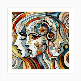 Abstract Of Women Art Print