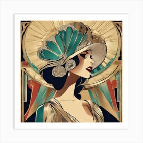 Deco Woman 15 Art Print