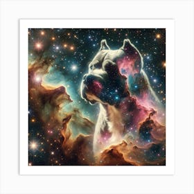 Dog In Space 6 Art Print