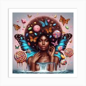 Lollipop Girl Art Print