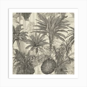 Tropical Wallpaper Art Print
