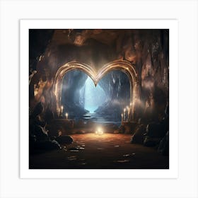 Heart-Shaped Cave 1 Art Print