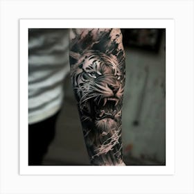 Tiger Tattoo Art Print