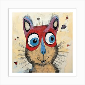 Abstract Squirrel Art Print