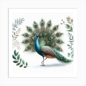 Peacock 2 Art Print