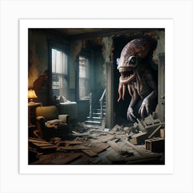 Haunted room Art Print