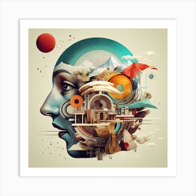 Abstract And Surreal Art Series By Csaba Fikker 011 Art Print