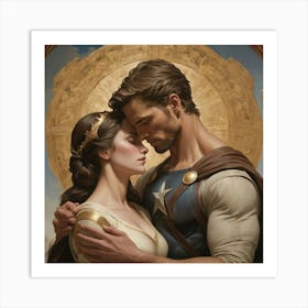 Ancient love art print paintings Art Print