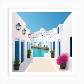 Greek Island Art Print