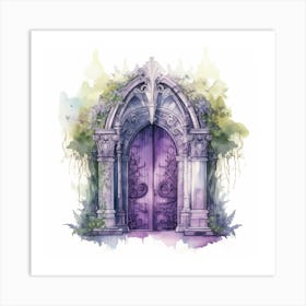 Purple Door 1 Art Print