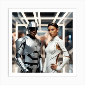 Futuristic Couple 103 Art Print