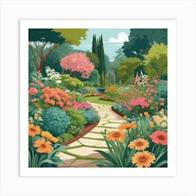 Garden Path 7 Art Print