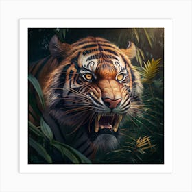 Tiger In The Jungle 6 Art Print