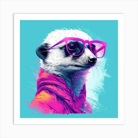 Meerkats Pop Art Print