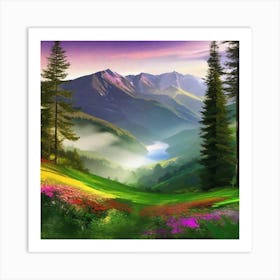 Landscape Painting 208 Art Print