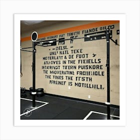 Crossfit Gym Art Print