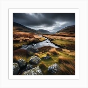 Dark Sky Over Scotland Art Print