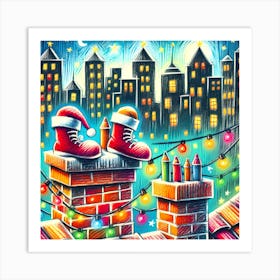 Super Kids Creativity:Christmas In The City 1 Art Print