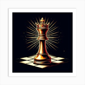 Chess King Art Print