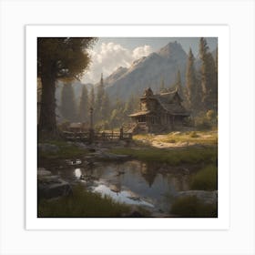 Elder Scrolls 5 Art Print