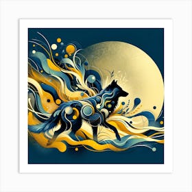 Modern Artistic Trends With An Animal Element 01 Art Print