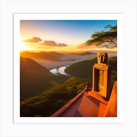 Sunset In Brazil 2 Art Print