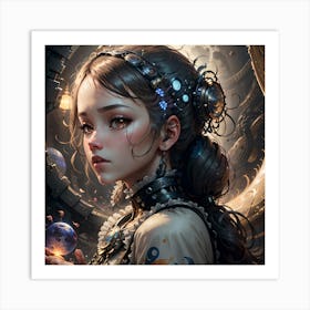 Steampunk Girl 1 Art Print