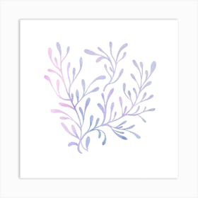 Watercolor Seaweed Art Print