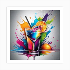 Colorful Drink Art Print