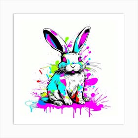 Bunny Painting Art Print