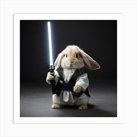 Bunny In Star Wars Costume Art Print