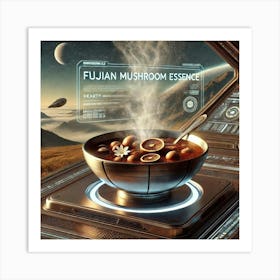 Fujian Mushroom Essence Scifi Art Print