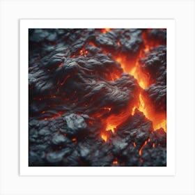 Close Up Of Lava 2 Art Print