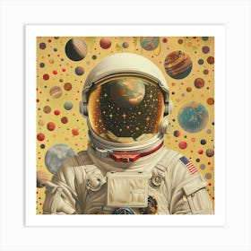 Astronaut In Space 9 Art Print