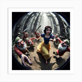 Snow White And The Seven Dwarfs 12 Art Print