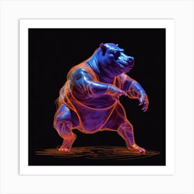 Hippo 8 Art Print