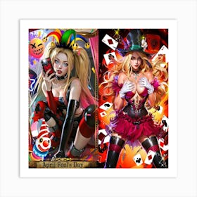 Harley Quinn April Fools Day Art Print