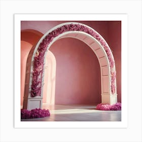 Pink Wedding Arch 5 Art Print