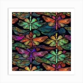 Dragonflies 3 Art Print