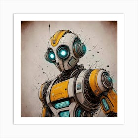 Robot Art Art Print