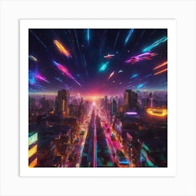 Futuristic City Art Print