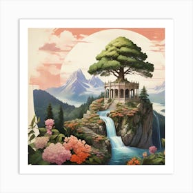 One Tree On The Top Of The Mountain 2 Art Print