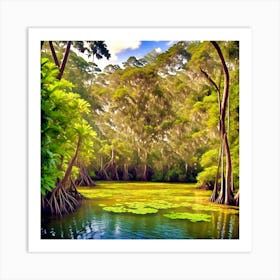 Mangrove Swamp Art Print