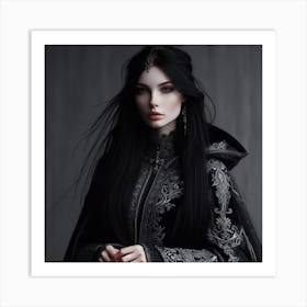 Gothic Beauty 1 Art Print