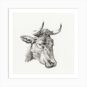 Head Of A Cow, Jean Bernard Art Print