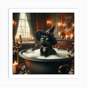 Witch In A Pot Art Print