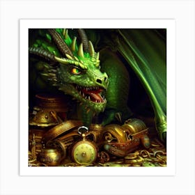 Green Dragon 1 Art Print