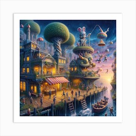 City In The Sky Art Print