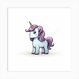 Cute Unicorn 395 Art Print