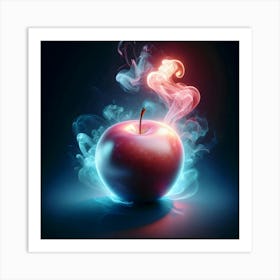 Apple With Smoke Art Print